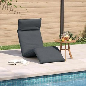 vidaXL Ξαπλώστρα Πτυσσόμενη Ανθρακί 175x54x8,5 εκ. Ύφασμα Oxford