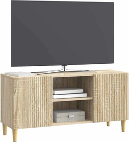 vidaXL Ντουλάπι TV 102 x 34,5 x 50 cm Sonoma Δρυς Επεξεργασμένο Ξύλο