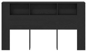 vidaXL Κεφαλάρι Ντουλάπα σε Μαύρη Δρυ - 180x18.5x102.5 εκ.