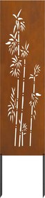 vidaXL Οθόνη Ιδιωτικότητας Κήπου Floral Σκ rusty 32 χ 140 εκ