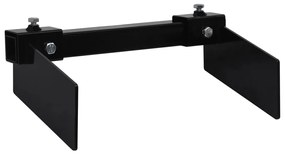 vidaXL Προσαρμογέας Εκχιονιστικού για Χλοοκοπτικό Μαύρος