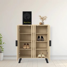 Παπουτσοθήκη-ντουλάπι Shoby pakoworld sonoma 70.5x30x91εκ