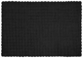 vidaXL Ψεύτικη κουβέρτα από κουνέλι Olite Μαύρο 150 x 220 cm