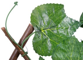 GloboStar® Artificial Garden VINE LEAVES 78499 Πτυσσόμενη Πέργκολα Τεχνητής Φυλλωσιάς - Κάθετος Κήπος Σύνθεση Αμπελόφυλλο Μ110 x Π10 x Υ120cm (min) Μ310 x Π10 x Υ45cm (max)