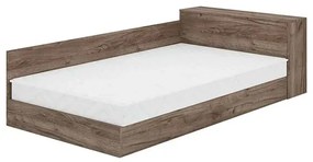 Κρεβάτι ημίδιπλο ROCKY με αποθυκευτικό χώρο, Μπαούλο και στρώμα 120x190cm, Tabacco 221x75x124cm -GRA004