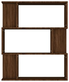 vidaXL Βιβλιοθήκη/Διαχωρ. Χώρου Καφέ Δρυς 80x24x96 εκ. Επεξεργ. Ξύλο