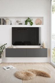 Stewehome Έπιπλο τηλεόρασης με ντουλάπι από πεύκο 140x32x29 cm