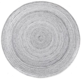 Χαλί Ψάθα Flat Tweed Lunar Rock Round Light Grey Royal Carpet 160X160 Round