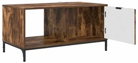 vidaXL Τραπεζάκι σαλονιού Καπνιστή δρυς 90 x 49 x 46 εκ.