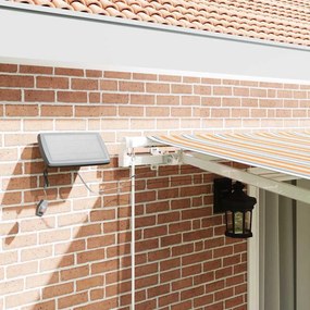vidaXL Αναδιπλούμενη τέντα Πολύχρωμο 450 x 350 εκ Ύφασμα και αλουμίνιο