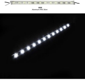 Adeleq Μπάρα Led Αλουμινίου 30Cm 24Vdc 3W 12Led 120ο Ψυχρό Ιp65 30-33330