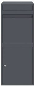 vidaXL Θυρίδα Πακέτων Ανθρακί 41 x 38 x 103 εκ Ατσάλι