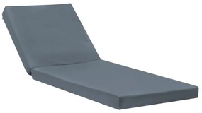 Μαξιλάρι ξαπλώστρας Sadie pakoworld ύφασμα γκρι 65x185x15εκ