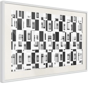 Αφίσα - Modern Public Housing - 60x40 - Μαύρο - Με πασπαρτού