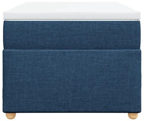 Κρεβάτι Boxspring με Στρώμα Μπλε 90x190 εκ.Υφασμάτινο - Μπλε