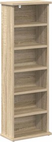 vidaXL Ντουλάπα CD 2 τμχ. Sonoma Δρυς 60 x 17 x 92 εκ.