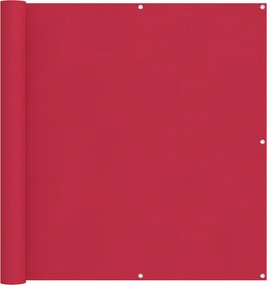 vidaXL Οθόνη Μπαλκονιού Μπορντό 120 x 500 cm