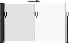 vidaXL Σκίαστρο Πλαϊνό Συρόμενο Λευκό 120 x 600 εκ.