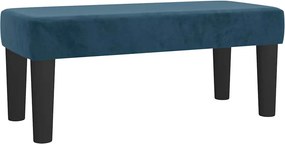 vidaXL Κρεβάτι Boxspring με Στρώμα Σκούρο Μπλε 80 x 200 εκ. Βελούδινο