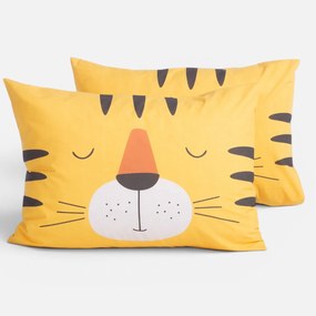 Παιδική Μαξιλαροθήκη (52x72) Nef-Nef Homeware Junior Happy Tiger