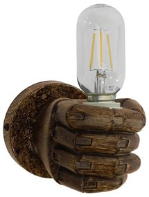 Φωτιστικό Τοίχου-Απλίκα Fist Gold 01138 GloboStar Plaster
