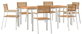 vidaXL Σέτ φαγητού για κήπο 7 pcs