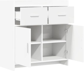 vidaXL Πλαϊνό γραφείο Λευκό 75 x 36 x 80 εκ Επεξεργασμένο Ξύλο