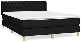 ΚΡΕΒΑΤΙ BOXSPRING ΜΕ ΣΤΡΩΜΑ ΜΑΥΡΟ 140X190 ΕΚ. ΥΦΑΣΜΑΤΙΝΟ 3130507