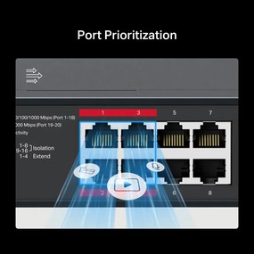 MERCUSYS rackmount switch MS120GP, 20x Gigabit θύρες, PoE+, V1.0