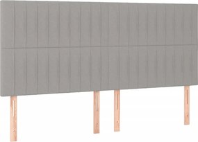 vidaXL Κρεβάτι Boxspring με Στρώμα Αν. Πράσινο 160x200εκ Υφασμάτινο