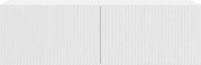 vidaXL Ντουλάπι Τηλεόρασης Τοίχου 98 x 31 x 29,5 εκ Λαμπερό Λευκό