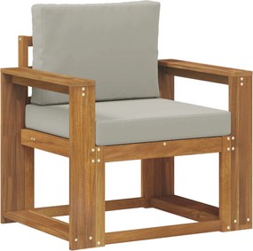 vidaXL Εξωτερικός καναπές Στερεό Ξύλο Ακακίας και Πολυεστέρ