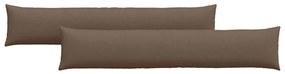 vidaXL Μαξιλάρι Καναπέ 2 pcs Καφέ 200 x 40 εκ. ύφασμα