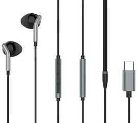 YISON earphones με μικρόφωνο X6, Type-C, 1.2m, μαύρα