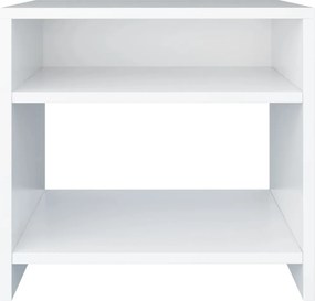 vidaXL Κομοδίνο Λευκό 40 x 30 x 40 εκ. από Επεξ. Ξύλο