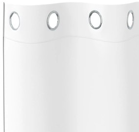 vidaXL Κουρτίνες 2 pcs Καθαρό Λευκό 225 x 140 εκ. Πολυεστέρας