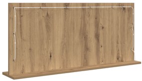 vidaXL Καθρέφτης Vanity  με φώτα LED Artisan Oak 100x45x18 εκ.
