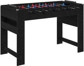 vidaXL Τραπέζι Φουτμπολ Μαύρη Δρυς 125 x 60,5 x 80 εκ.