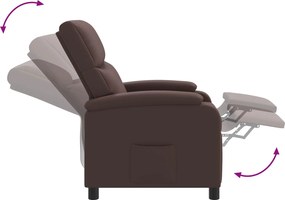 vidaXL Κάθισμα μασάζ Καφέ Τεχνητό Δέρμα