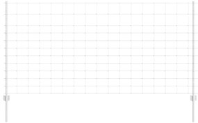 vidaXL Τεντώτο με στήριγμα Ασημί 1,2 x 50 m Ατσάλι