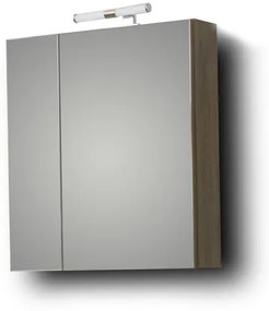 Καθρέφτης OMEGA GREY OAK 60 3MOM060GO0 με ντουλάπια 59x14x65cm  3MOM065GON-1