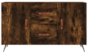 vidaXL Μπουφές Καπνιστή Δρυς 100 x 36 x 60 εκ. Επεξεργασμένο Ξύλο