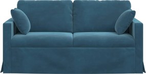 vidaXL Καναπές Μπλε 158 x 78 x 80 εκ Βελούδο