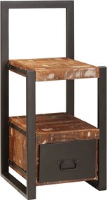 vidaXL Βάση Ρούχων Πολύχρωμο 40 x 40 x 90 cm Στερεό Ανακτηθέν Ξύλο
