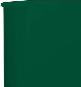 vidaXL Προστατευτικό Αέρα με 9 Πάνελ Πράσινο 1200 x 120 εκ. Υφασμάτινο
