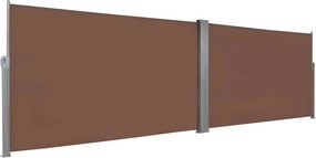 vidaXL Σκίαστρο Πλαϊνό Συρόμενο Καφέ 160 x 600 εκ.