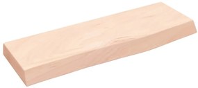 vidaXL Ράφι Τοίχου 60 x 20 x 4 εκ. από Ακατέργαστο Μασίφ Ξύλο Δρυός