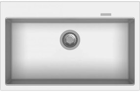 Macart Optimus N-100 Ένθετος η Υποένθετος Γρανιτένιος Νεροχύτης Alaska (Ζαχαρί)