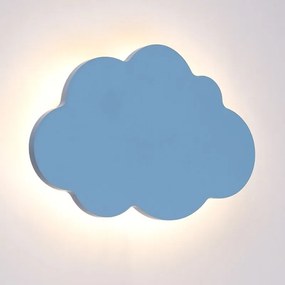 Aca Παιδικό Φωτιστικό LED 9W 3000K 24x3.5x16cm Holma Συννεφάκι Μπλε ZM44LEDW24B