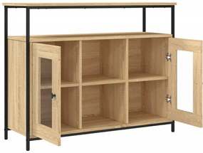 vidaXL Ντουλάπι Sonoma δρυς 100x35x80 εκ. Επεξεργασμένο Ξύλο